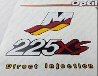 Mercury Racing 225XS Optimax 3.2 Stroker 2006-2012 Outboard Decal Kit
